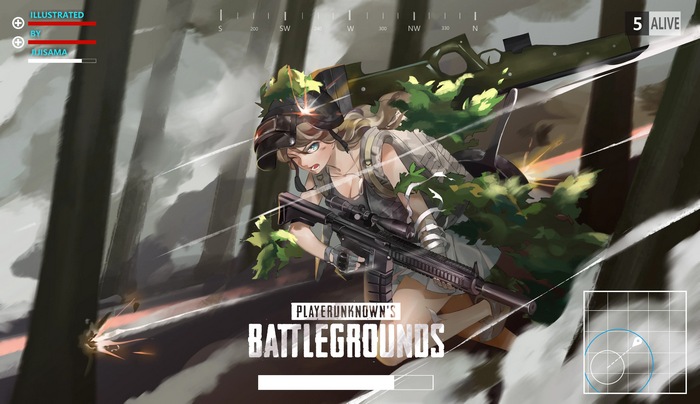 PlayerUnknown's Battlegrounds Anime Illustration