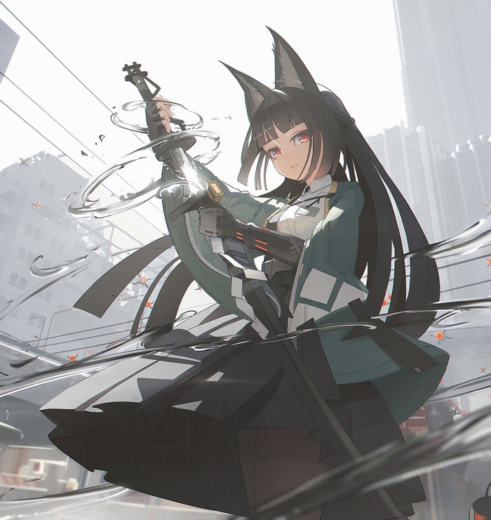 Miyabi with Sword in Zenless Zone Zero