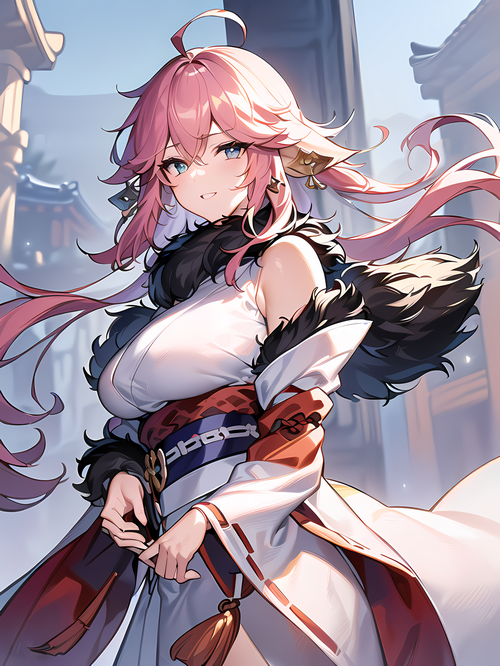 Yae Miko from Genshin Impact fan art