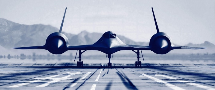 Lockheed SR-71 Blackbird on a runway
