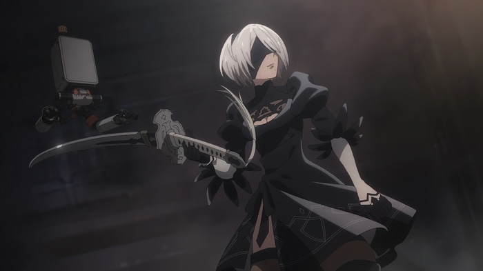 4K Nier: Automata 2B with Pod and Sword