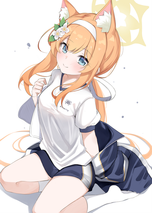 Mari from Blue Archive with Fox Ears