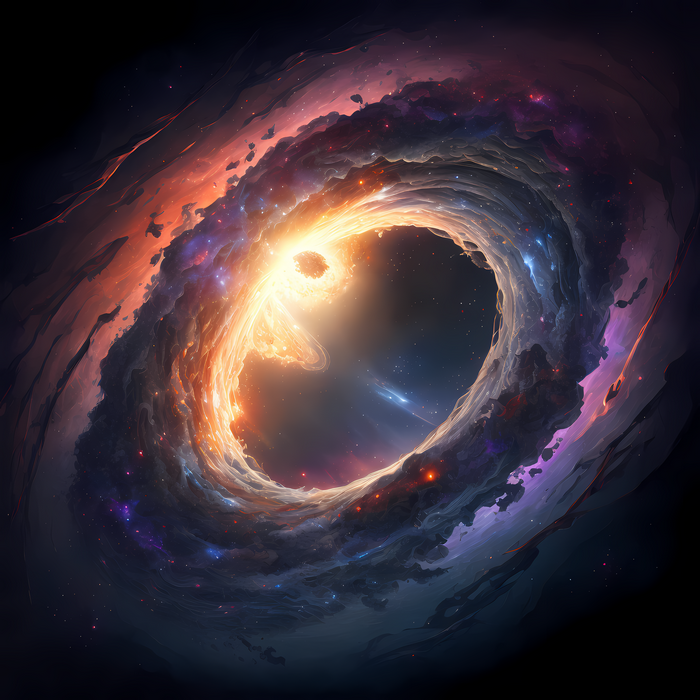 4K galaxy in space