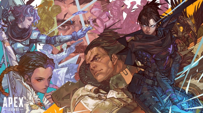 Apex Legends characters in a dynamic illustration