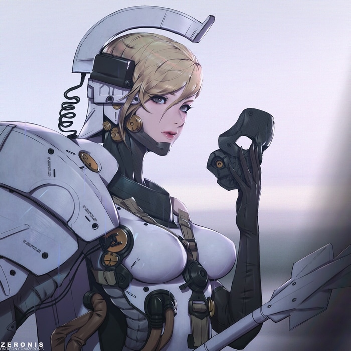 Ludens from Death Stranding holding a mask