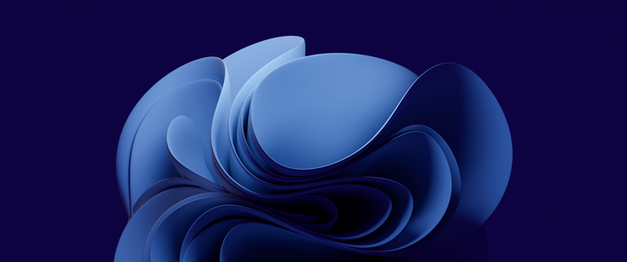 4K 3D Abstract Blue Design
