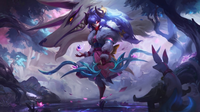 League of Legends Kindred in a Forest