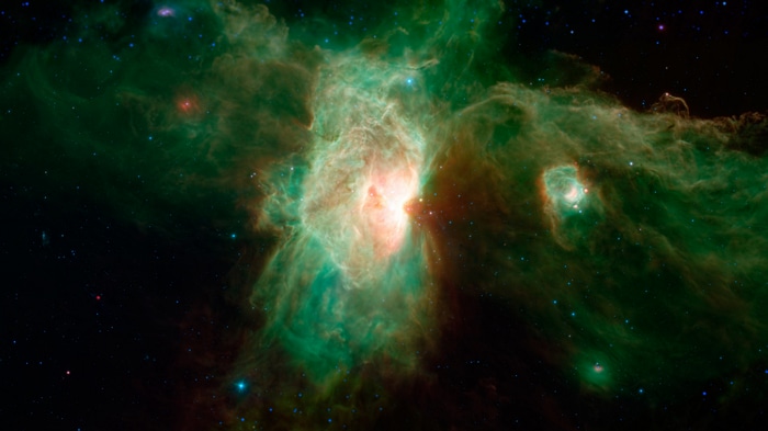4K space nebula with stars