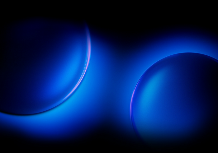 Microsoft abstract blue spheres