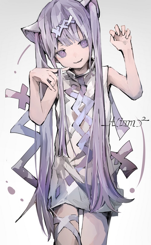 Artwork of Aciam with cat ears