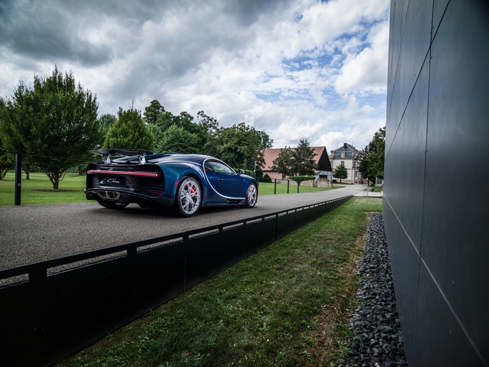 Bugatti Chiron Supercar on a Road