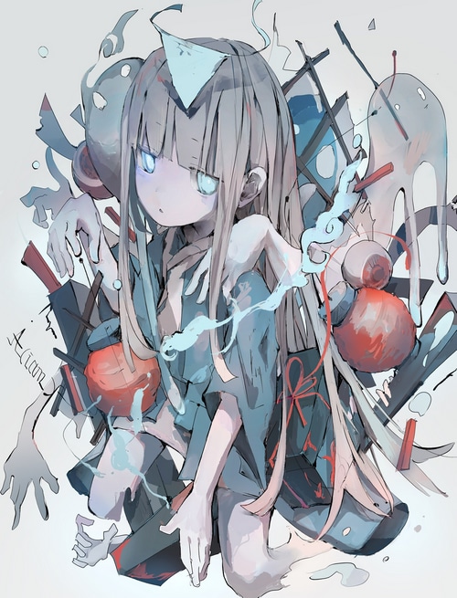 Aciam with multiple hands and abstract elements