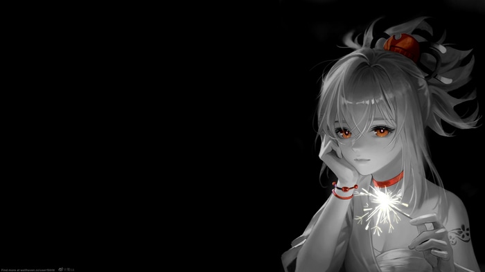 4K Yoimiya from Genshin Impact with Sparkler
