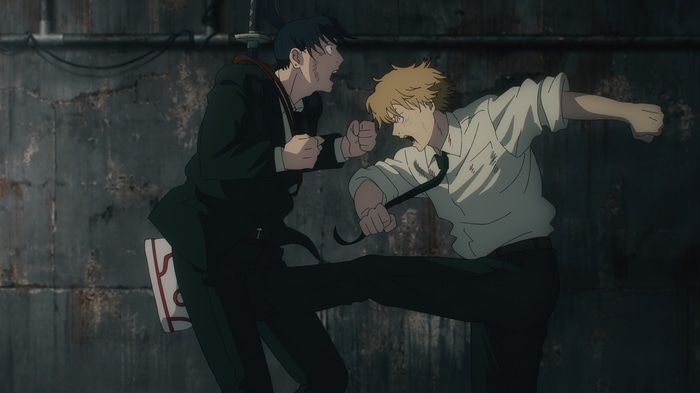 Chainsaw Man: Denji and Aki fighting