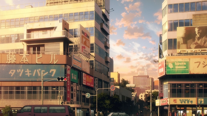 Chainsaw Man Anime City Street Scene