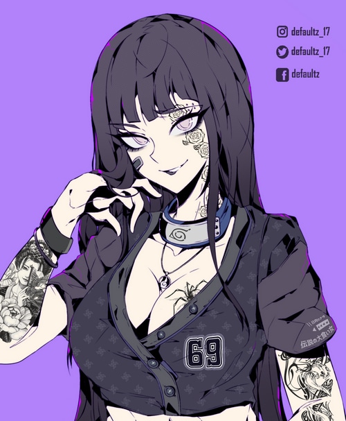Naruto Shippuden Hinata with Tattoos
