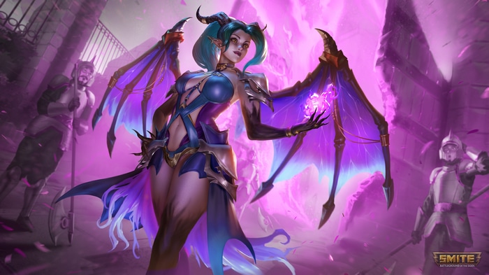 Smite 4K Fantasy Art with Wings