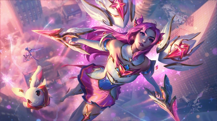 4K League of Legends Star Guardian Jinx Art