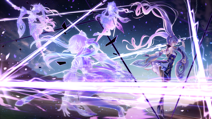 Genshin Impact Keqing's Electric Attack