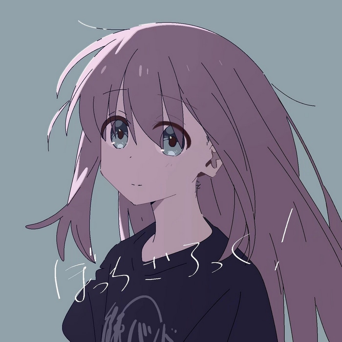 Bocchi the Rock! Anime Girl with Long Hair