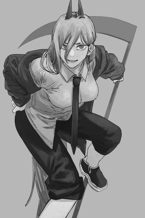 Power from Chainsaw Man with a scythe