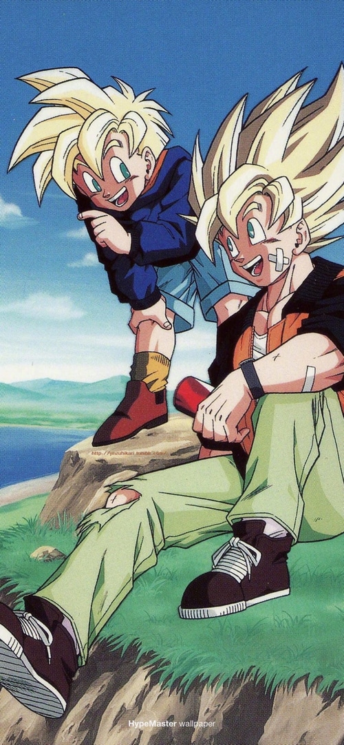 Gohan and Goku from Dragon Ball Z