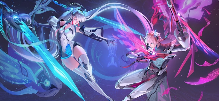 Arena of Valor characters with futuristic weapons