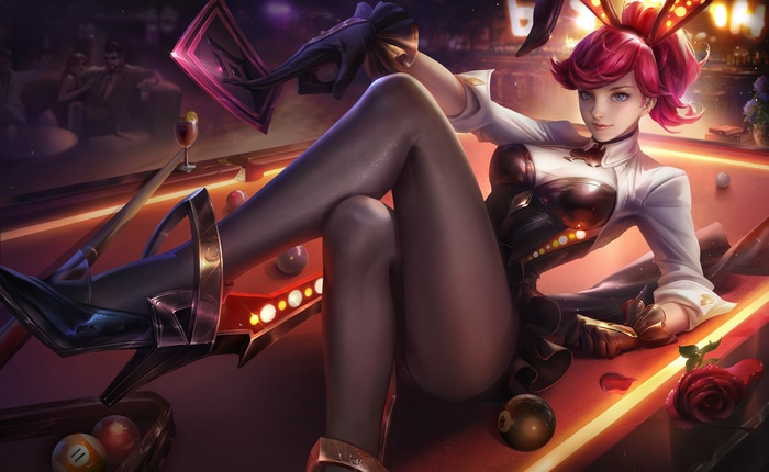 Arena of Valor bunny girl on a pool table