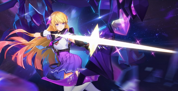 Schoolgirl with sword in Arena of Valor