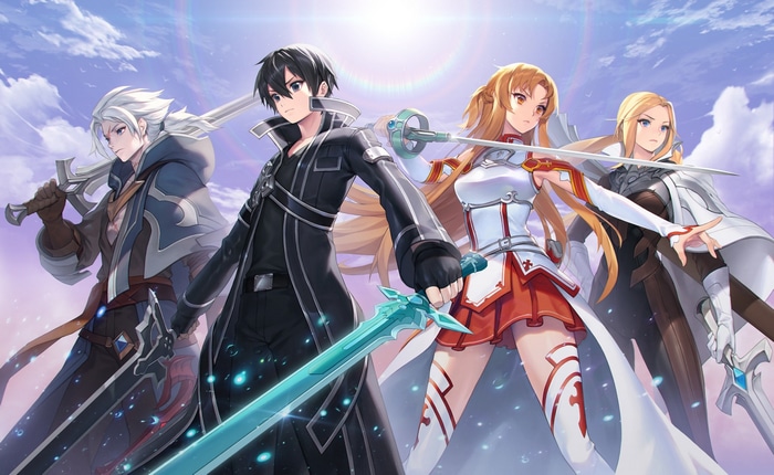Sword Art Online Characters in Anime Art Style