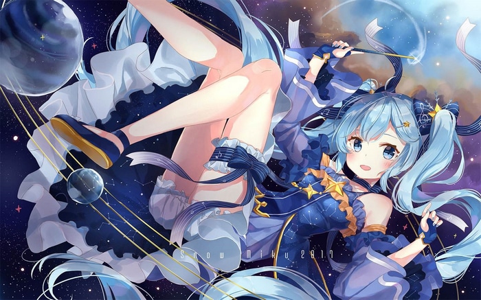 Snow Miku 2017 in Space