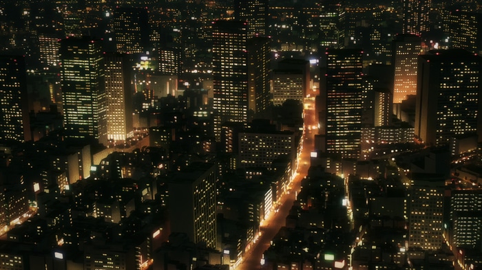 4K Anime Screenshot of City Lights