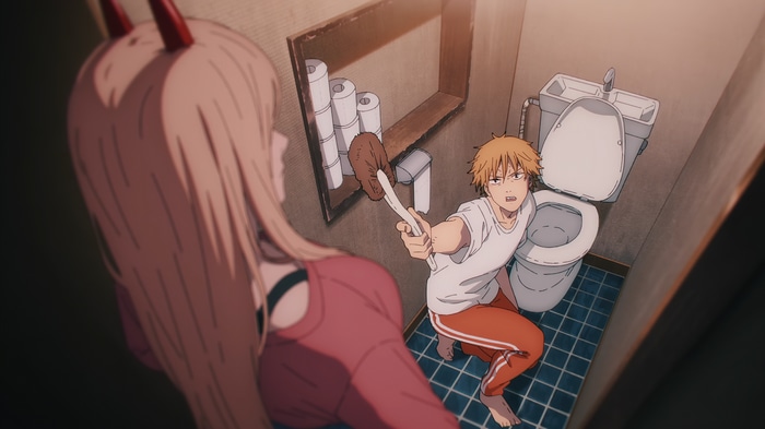 Chainsaw Man: Denji and Power in a Bathroom