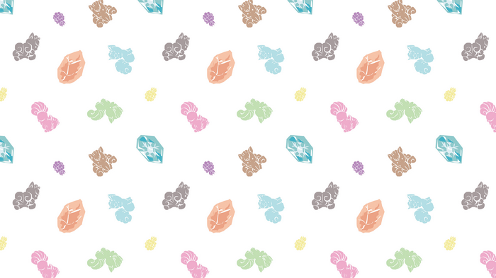 4K Pokémon Pattern with Vulpix and Crystals