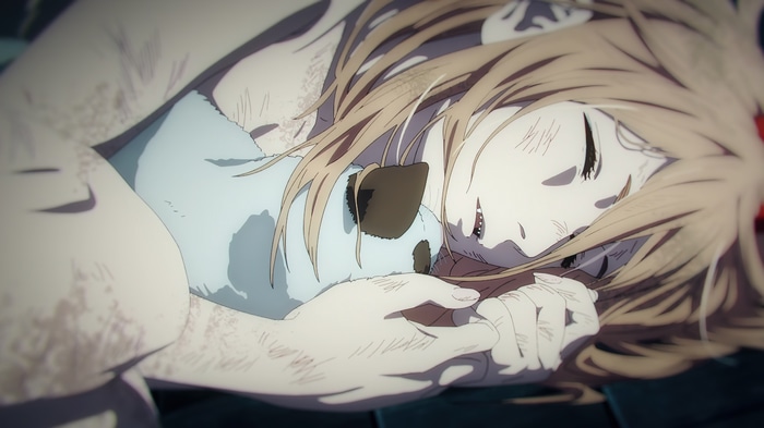 Power sleeping with a cat in Chainsaw Man 4K