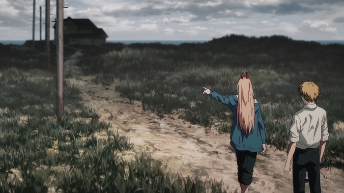 Chainsaw Man: Denji and Power in a field