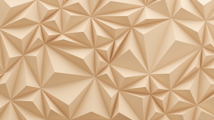Abstract geometric low-poly pattern with beige tones