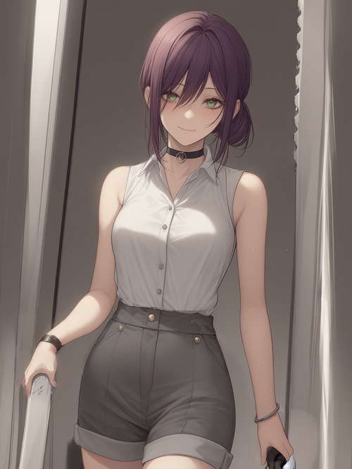 Reze from Chainsaw Man wearing a choker