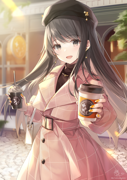 Kagachi Saku with coffee cups