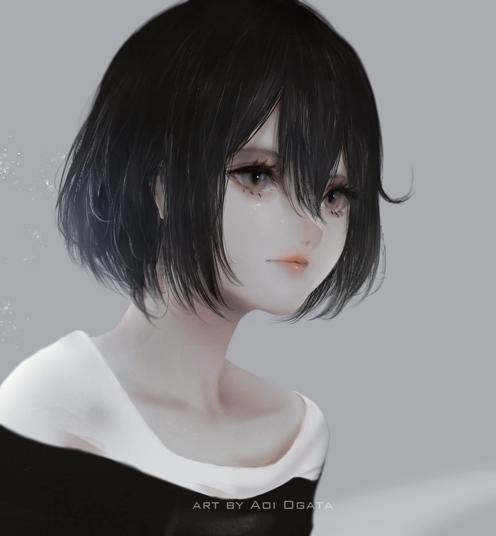 Portrait of a young woman by Aoi Ogata