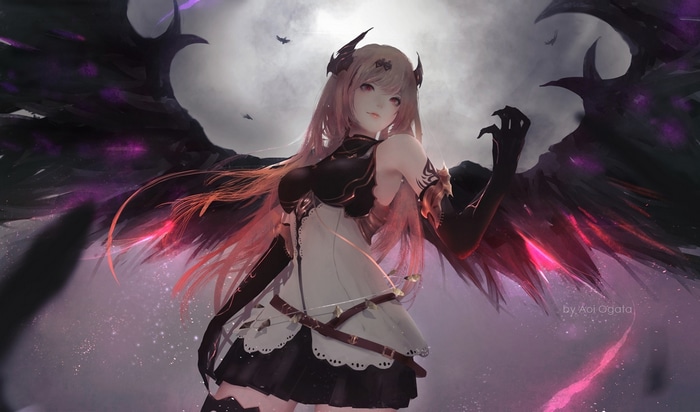 Aoi Ogata's artwork of a winged woman