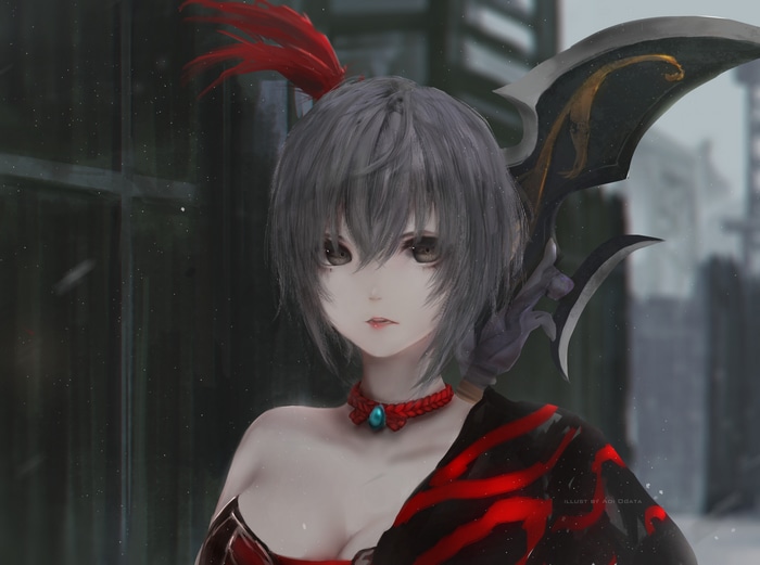 4K illustration of a woman by Aoi Ogata