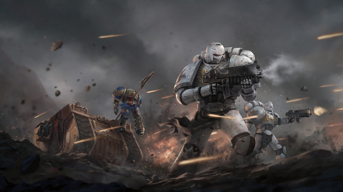 Warhammer 40,000 Space Marines in Battle