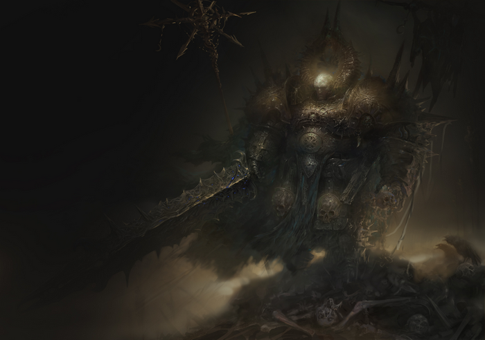 Warhammer 40,000 Chaos Space Marine with Power Sword