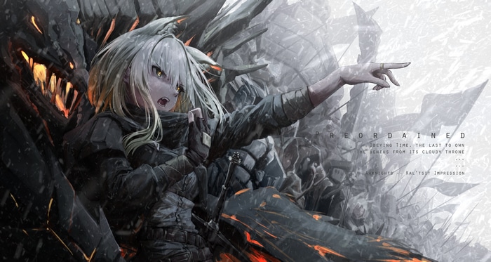 4K Arknights Kaltsit and Dragon