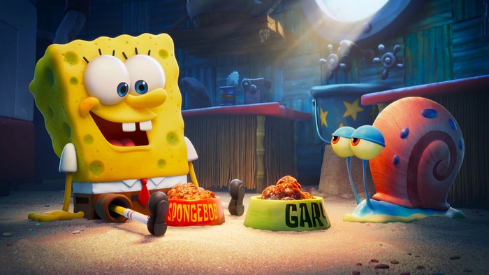 4K Spongebob and Gary with food bowls