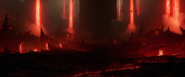 Diablo IV Hellscape with Lava and Spikes