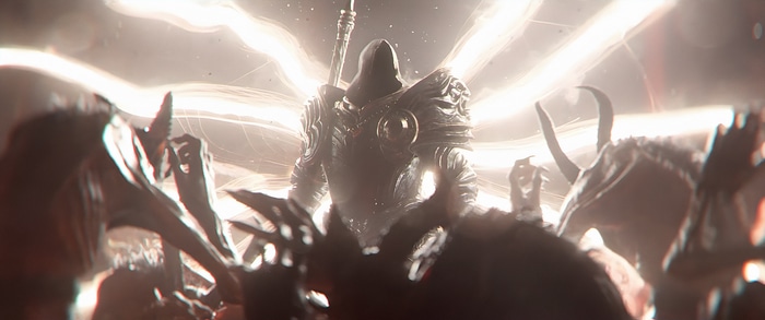 Diablo IV: Inarius surrounded by demons