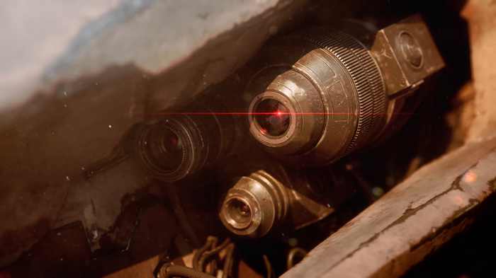 Armored Core VI Mechs with Red Laser Sight