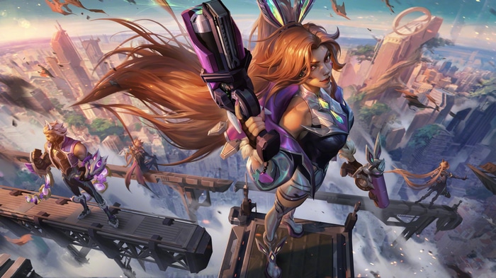 4K Miss Fortune and allies in League of Legends